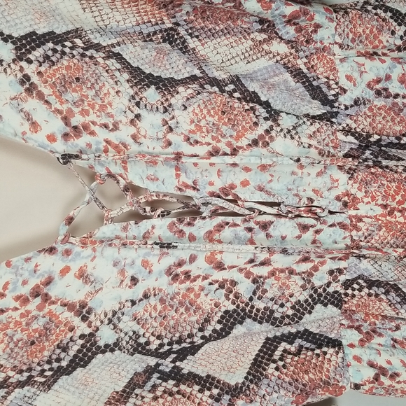 Lovers + Friends Snakeskin Romper Size S - Picture 3 of 13